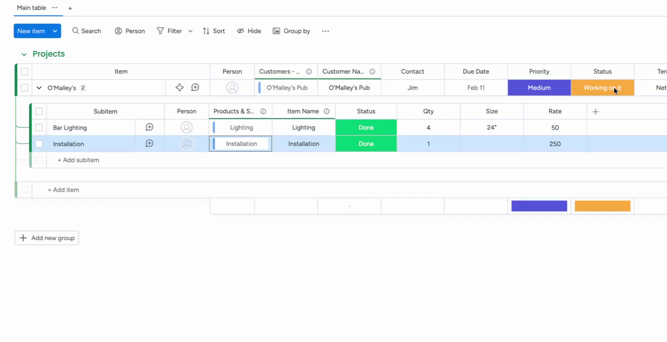 AutoCreate trigger settings in the configuration panel