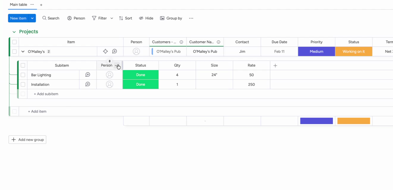 Status column used for the AutoCreate trigger